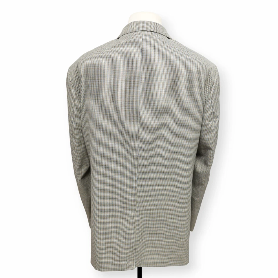 OAK HILL Hombre Multicolor PATA DE GALLO Abrigo Deportivo Traje Chaqueta Blazer 50 52 L Foto 4 de 4