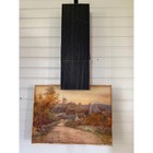 Oversized Black Wooden Clothespin Wall Display Modern Farmhouse Decor