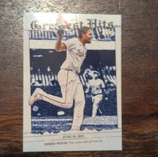 Topps Greatest Hits James Wood Washington Nationals Insert Card GH-13