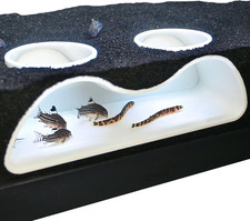 Aquarium Underground Tunnel Cave Natural Curve Two Hole  Viewing Fish  Shrimp