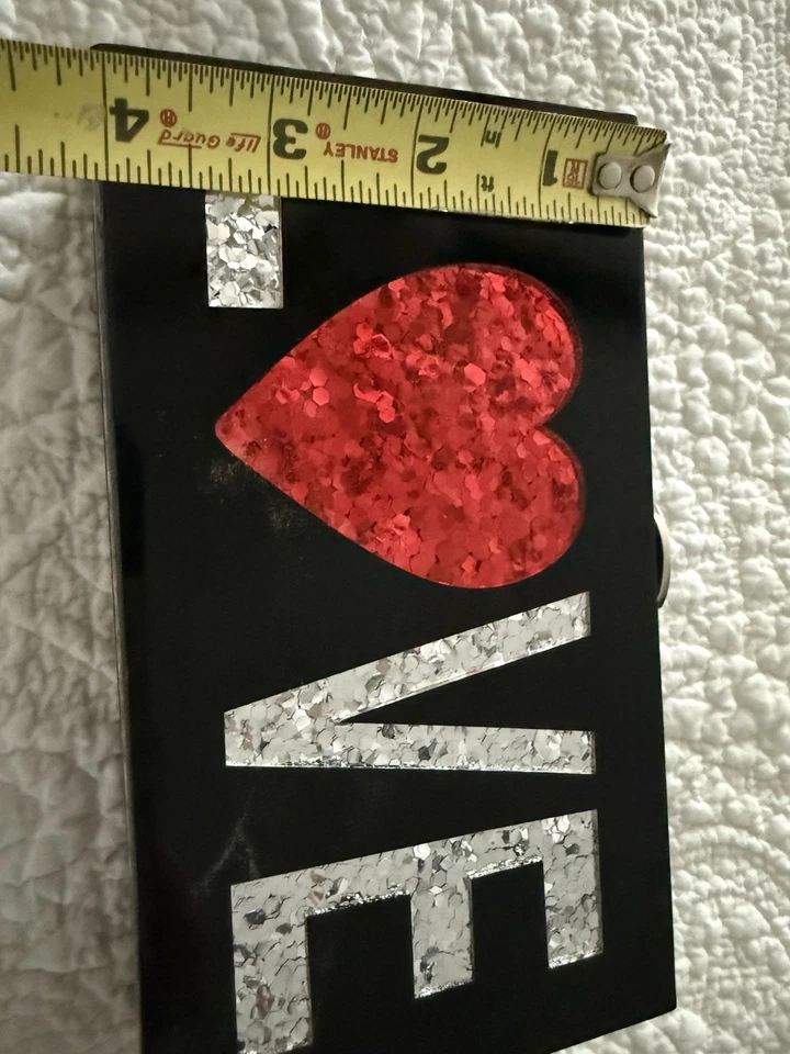 Nordstrom черный «Любовь» застежки через плечо вечерняя сумка $79 - Изображение 3 из 4