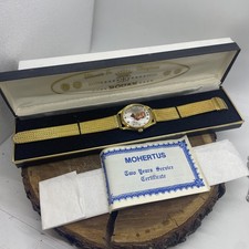 Vintage 1976 Mohertus Royal Gold Jimmy Carter 1976 Wrist Watch NIB