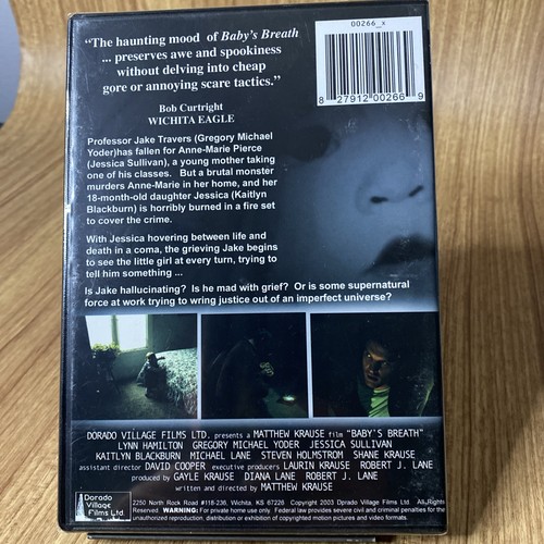 BABY'S BREATH (2003 DVD) RARE Matthew Krause indpendent film NEW & SEALED - Picture 2 of 2