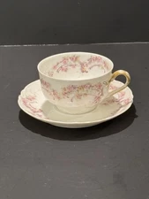 Haviland Limoges Schleiger 475 Cup and Saucer Set