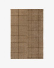 Nordic Knots Neutral Brown Rug- Hand Tufted Rug Wool Area Rug any Size Available