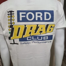 Vintage Race T-shirt FORD DRAG CLUB.