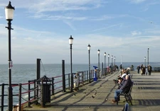 Photo A2 Basking in the mid-day sun Clifftown Southend Pier Extension in c2015