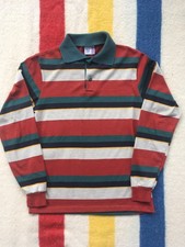 Vintage 70s Billy the Kid Long Sleeve Striped Shirt YOUTH 14 Boys 15x22