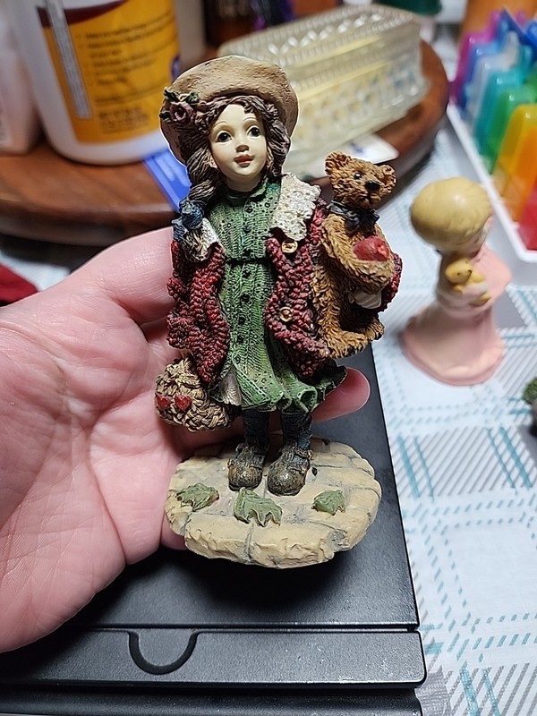 Yesterday's Child The Dollstone Collection "Candice w/ Matthew Gathering Apples"