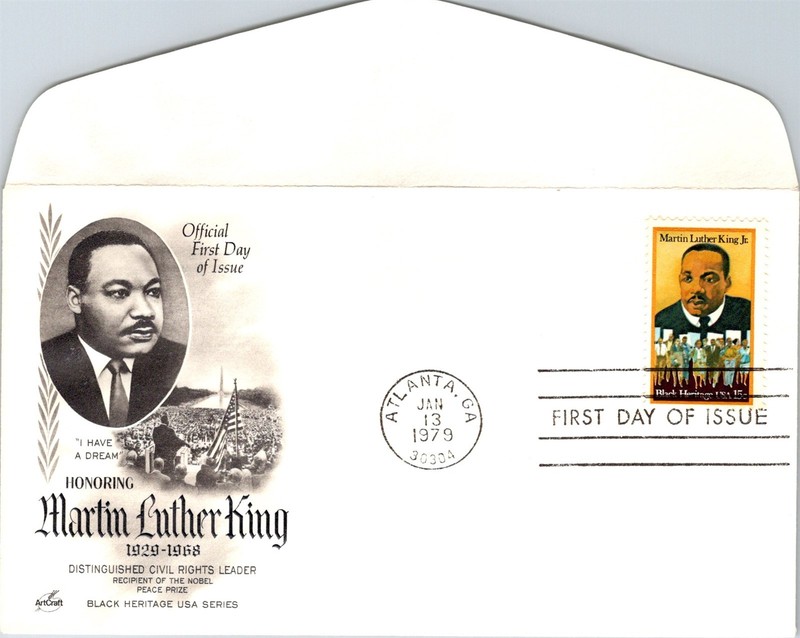 S09-5959, MARTIN LUTHER KING JR., BLACK HERITAGE, ARTCRAFT FDC
