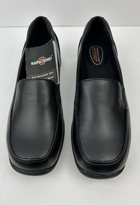 Predictions 24/7 NWOB Women s Comfort Black Slip On Work Shoes Size 9