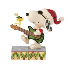 Jim Shore Peanuts SNOOPY AND WOODSTOCK ROCK-ROCK N ROLL DUO 6017236 NEW 2025