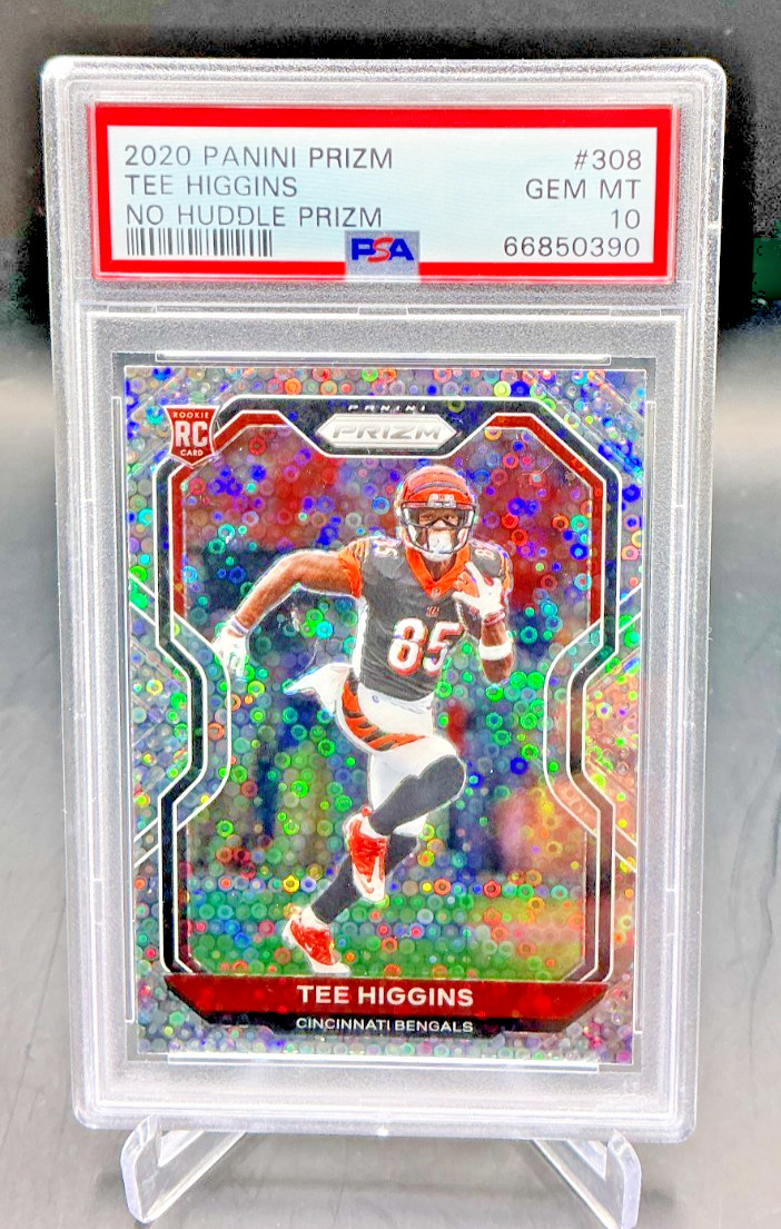 PSA 10 - 2020 Panini Prizm TEE HIGGINS RC No Huddle Prizm #308 Bengals (0390)