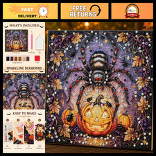 DIY Halloween Pearl Art Kit for Adults - 5D Diamond Painting Craft Set