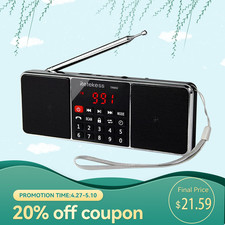 TR602 Bluetooth Radio,Portable FM/AM Digital Stereo Radio Rechargeable for Gift