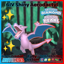 ✨ Shiny AERODACTYL 6IV ✨ Pokemon Brilliant Diamond and Shining Pearl lv100 +EVs