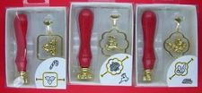 3 Sets Christmas Theme Recollections Sealing Wax Stamps  NIB
