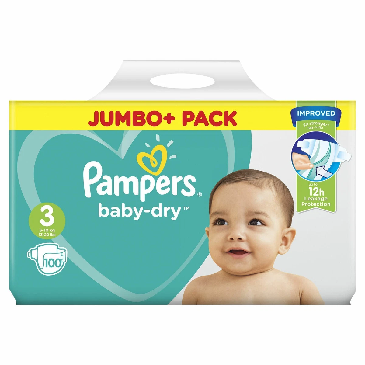 Pampers baby dry size 8 best sale nappies