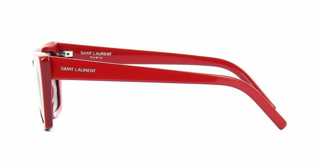 Authentic Saint Laurent Sl 276 Mica 003 Red With Grey Sl276 Sunglasses For Sale Online Ebay