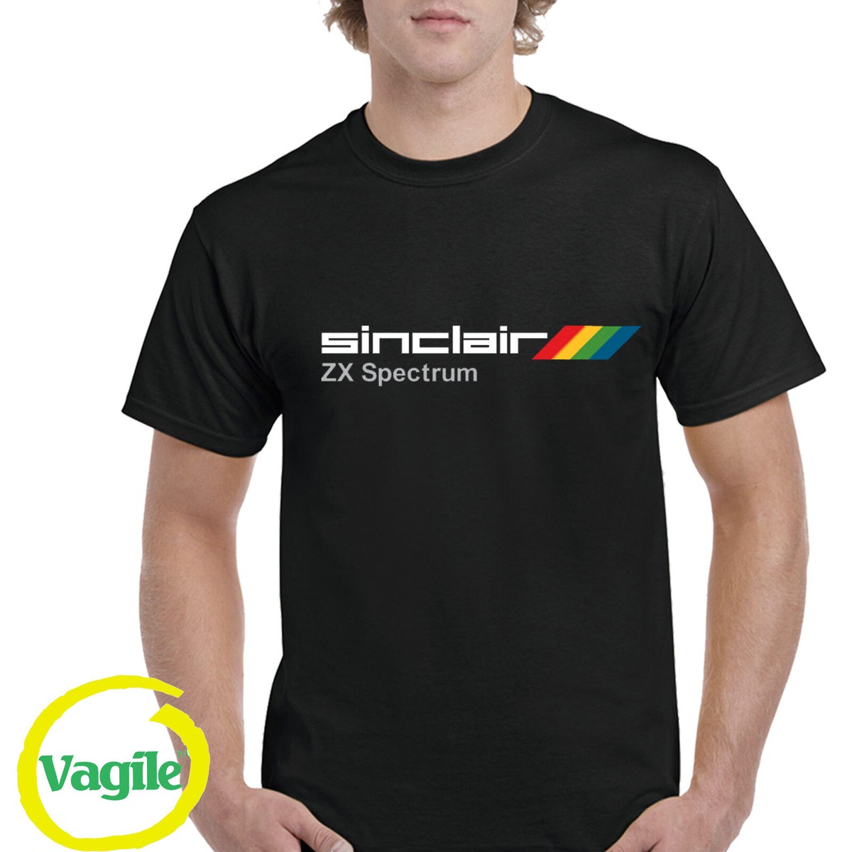 SINCLAIR ZX SPECTRUM COMPUTER T-SHIRT - Vintage Retro 80s PC