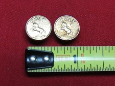 Colt Handgun Grip Medallion Set - Bronze