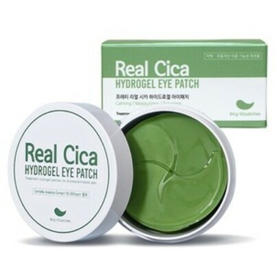[PRRETI] Real Cica Hydrogel Soothing Eye Patch Mask 60patches/1box KOREA NEU