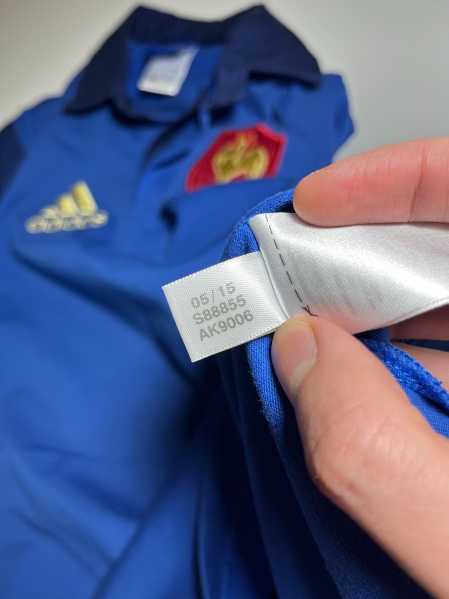 Adidas France National Team Rugby FFR 2015 Polo Shirt Size S | eBay