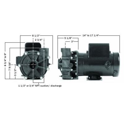 Performance Pro Cascade Pond Pump C1-1/2 High RPM NO CORD