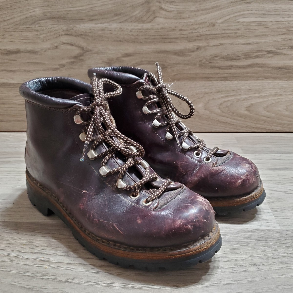 靴 italy leather big trekking boots Calzaturificio The Alps By Fabiano Leather Mountaineering Hiking