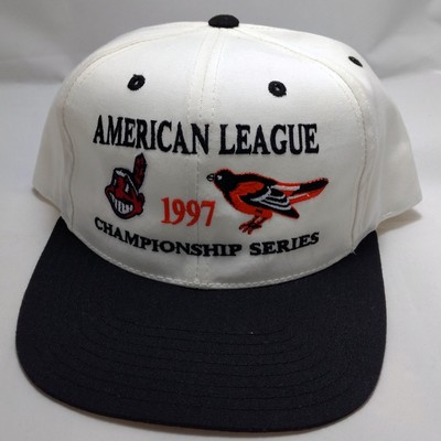 hat cap indians orioles white black 