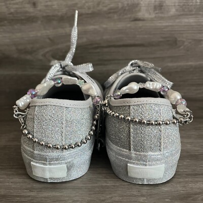 Vans Authentic 44 Dx Cosmic Traveler Pearl Charms Glitter Size 6.5