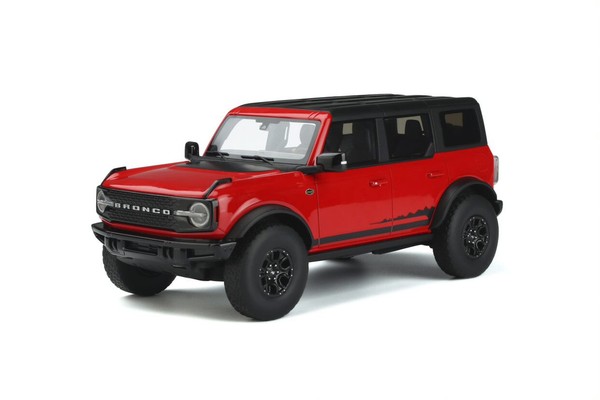 Ford Bronco Wildtrack Red Matt Black 2021 4 TüRen GT Spirit GT360 1:18 Resin-image