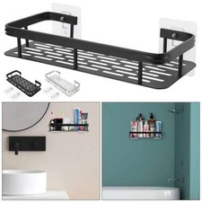 Self Adhesive Bathroom Shelf Organizer Storage Holder Wall Mounted Kitchen Rack