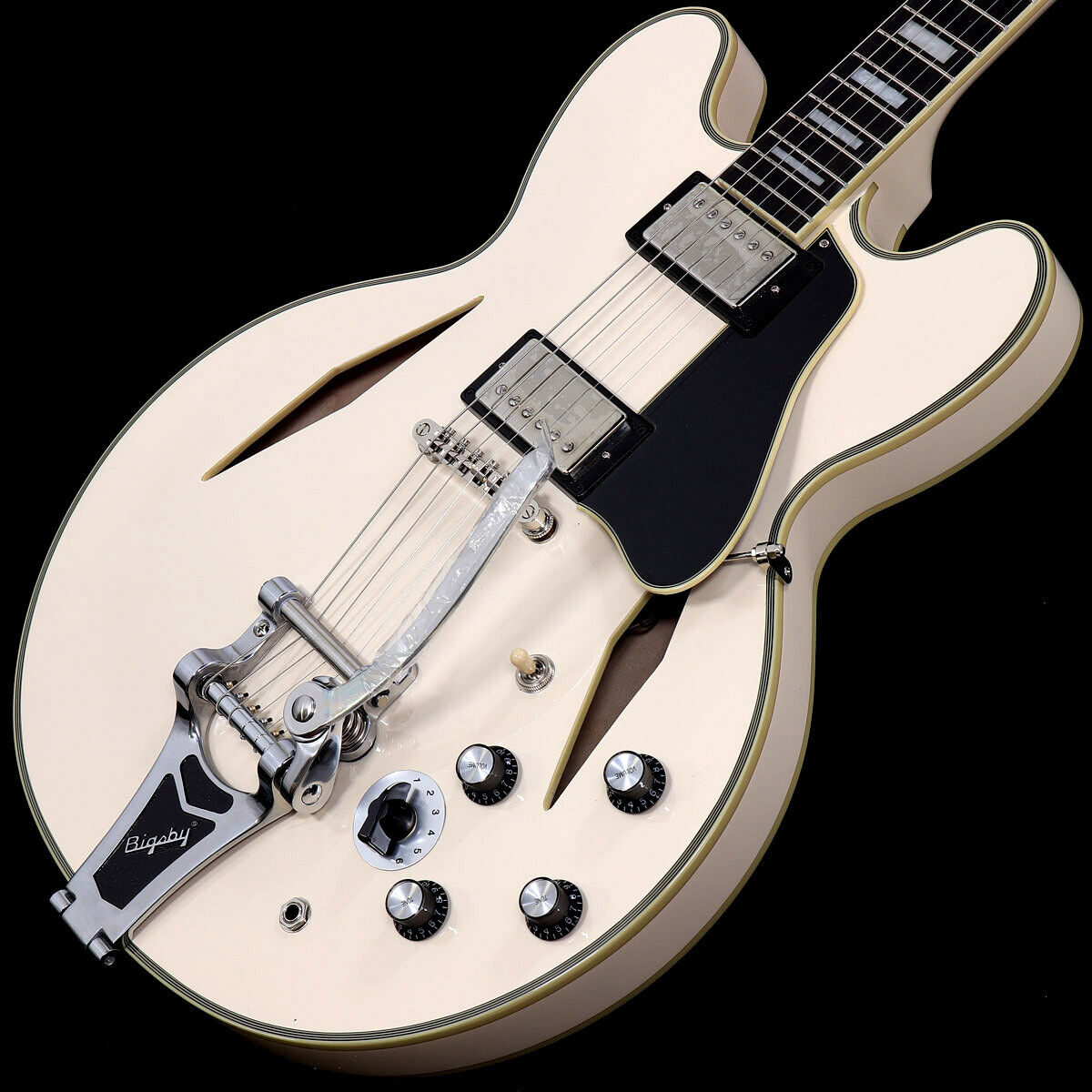 Epiphone Shinichi Ubukata ES-355 Custom Bigsby ver.02 Classic White