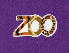 ZOO title die cuts scrapbook cards