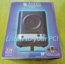 Altec Lansing 221 3-Piece Amplified Computer Desktop Speaker System TESTED