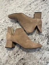 Zara Trafaluc Ankle Boot Tan Suede, Women's 36