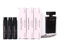 NARCISO RODRIGUEZ FOR HER EDT .8ml .02fl oz x 3 PERFUME SPRAY SAMPLES