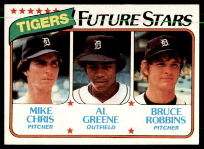 1980 Topps (Mike Chris / Al Greene / Bruce Robbins) RC #666 Detroit Tigers