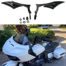 2X Motorcycle Blade Rearview Mirrors For Indian Challenger Chieftain Dark Horse