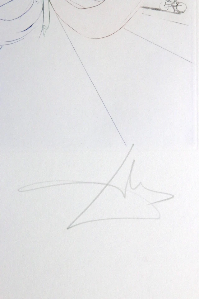 Salvador Dali Grabado Babaouo L'Espoir Firmado 1978 BFK Rives Foto 3 de 4