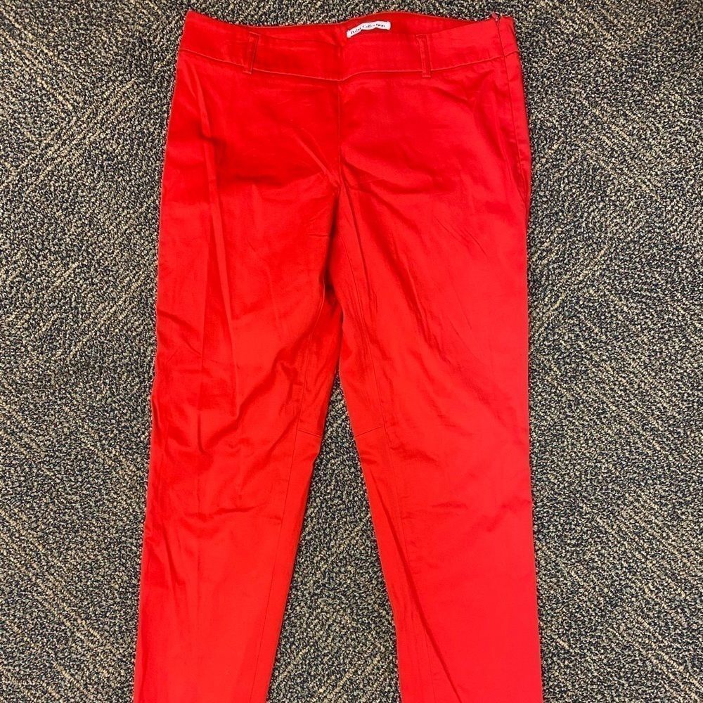 Dalia Collection Fire engine red side zip flat fr… - image 1