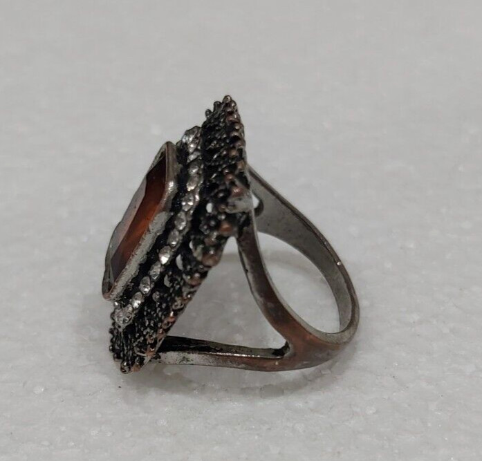 Moroccan Berber Tribal Statement Ring Turquoise R… - image 3