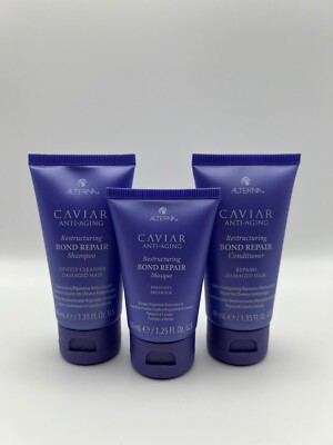 Alterna Caviar Restructuring Bond Shampoo 40ml + Conditioner 40ml & Masque 36ml