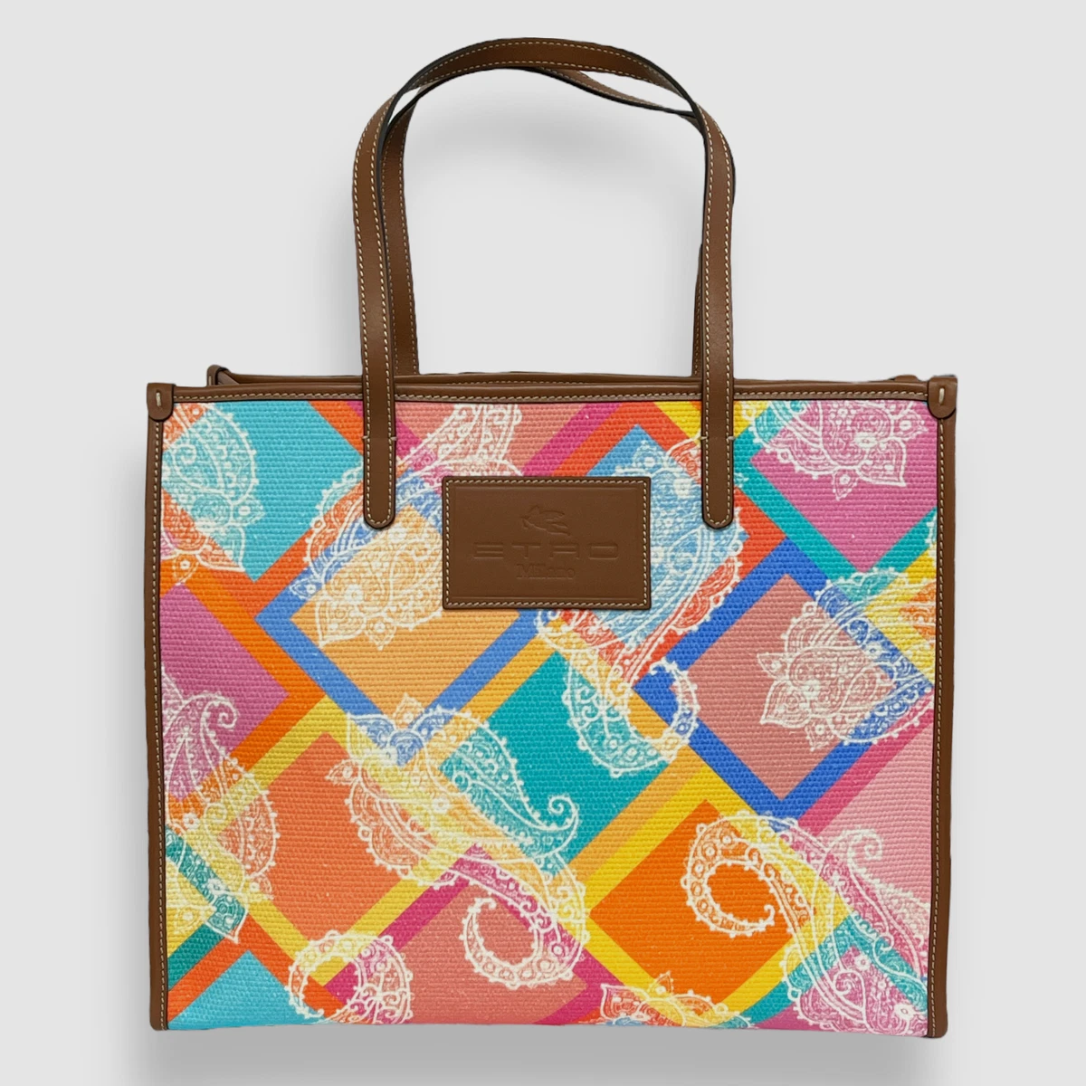 Globetrotter Mini Paisley Tote Bag in Multicoloured - Etro