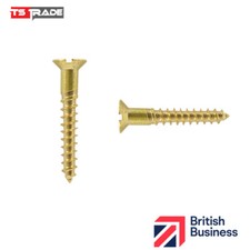 Solid Brass Screw Slotted All Gauges Solid Brass Slotted Countersunk raised