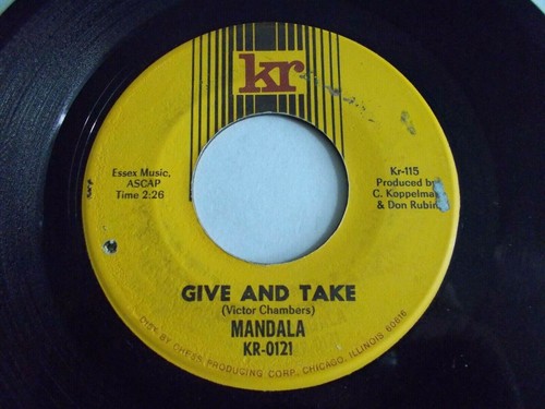 Mandala Give And Take / From Toronto 45 1967 KR Canada Rock Vinyl Record - 第 1/2 張圖片