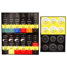 AiM Motorsport Button Plate Sticker Sheet For 10 Channel Button Plate