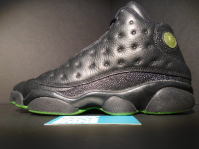 2005 NIKE AIR JORDAN XIII 13 RETRO BLACK CAT ALTITUDE GREEN BRED