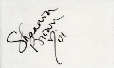 Country singer Shannon Brown autographed autograph auto signed 3x5 index card